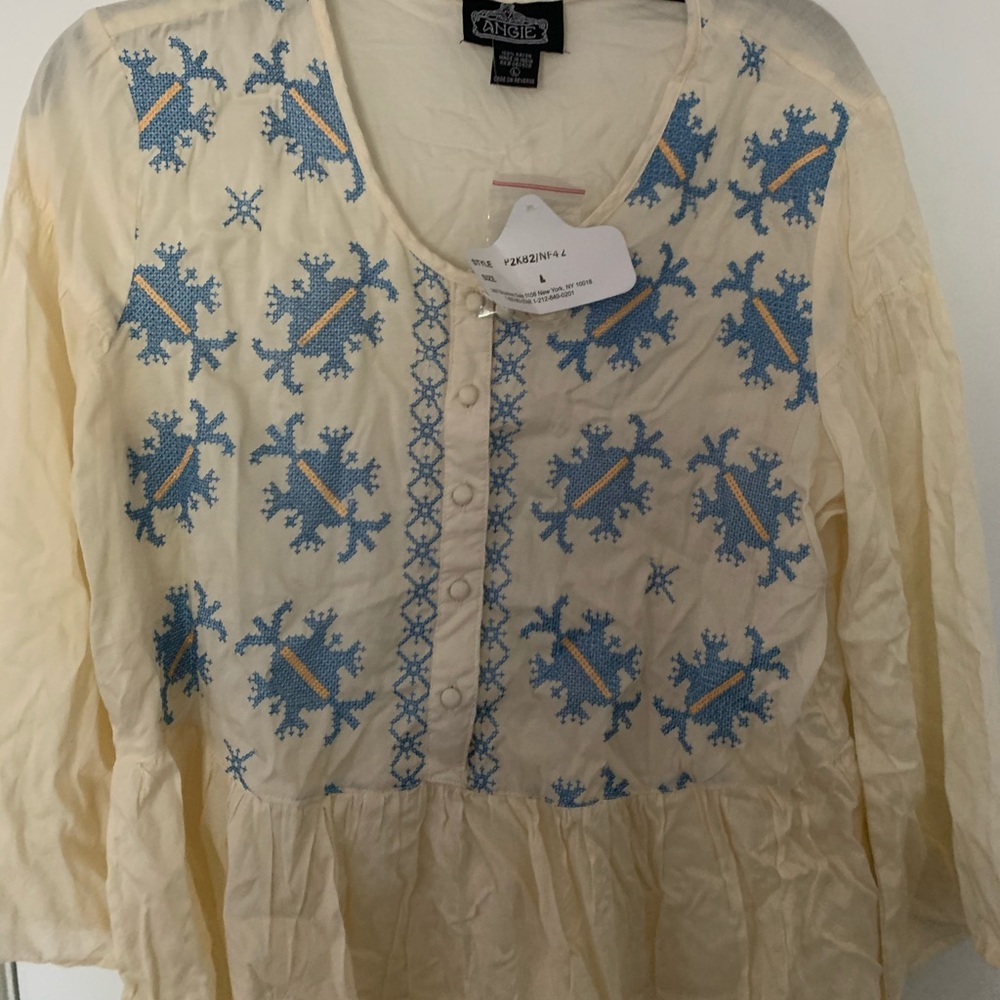 Cream blouse